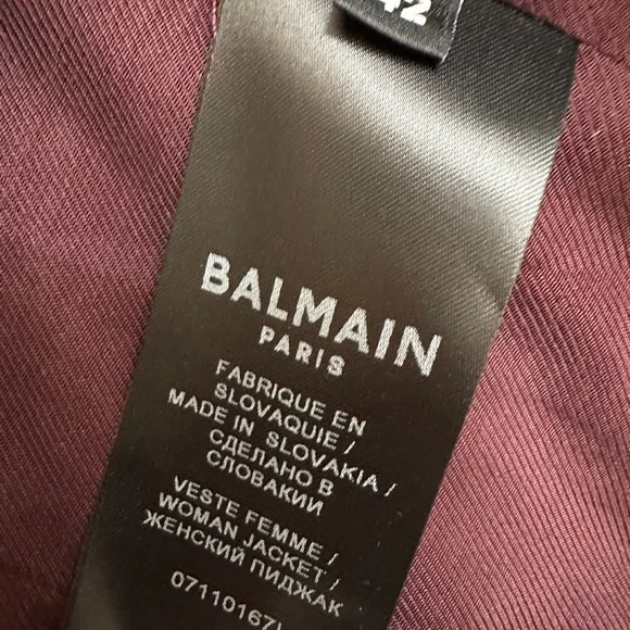 Balmain Wool Jacket. - Picture 3 of 5